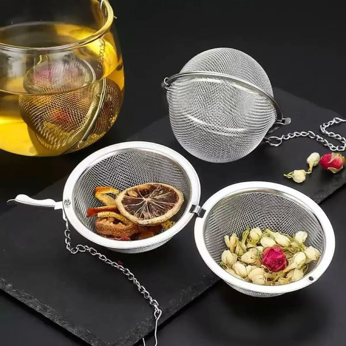 Sphere Locking Strainer Mesh Infuser