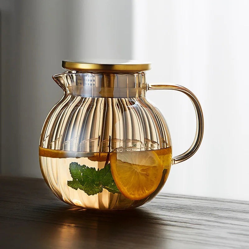 Heat Resistant Glass Teapot Infuser
