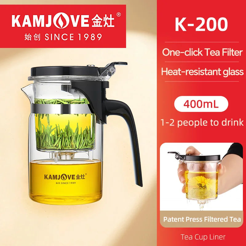 One-click Teapot Infuser One-button Filtering Tea
