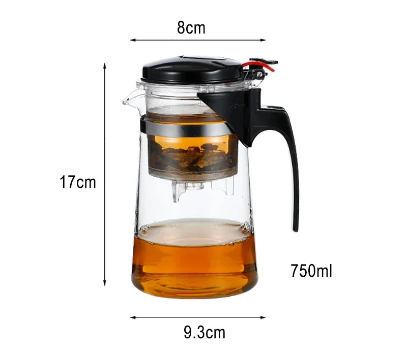 Heat Resistant Glass Tea Pot Tea Infuser