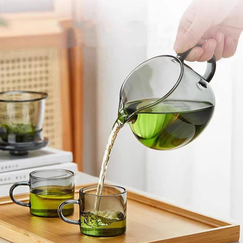 Filterable Heat-resistant Glass Teapot Kettle With Strainer Infuser