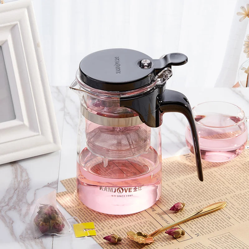 One-click Teapot Infuser One-button Filtering Tea