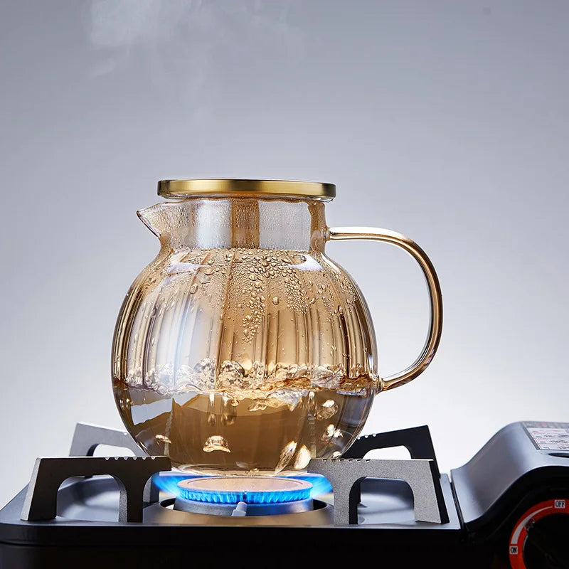 Heat Resistant Glass Teapot Infuser