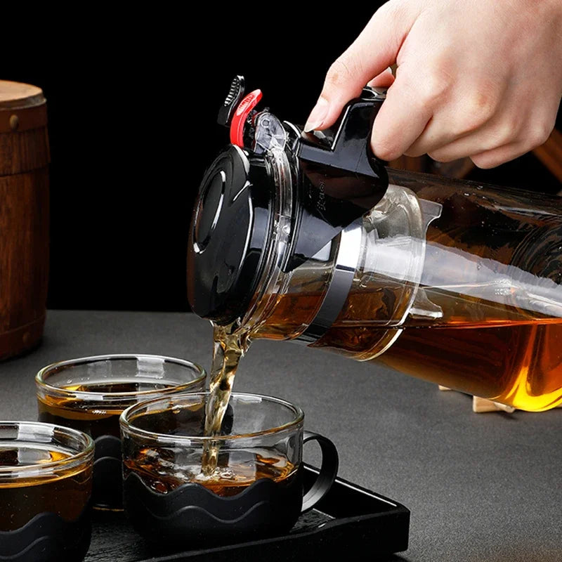 Heat Resistant Glass Tea Pot Tea Infuser