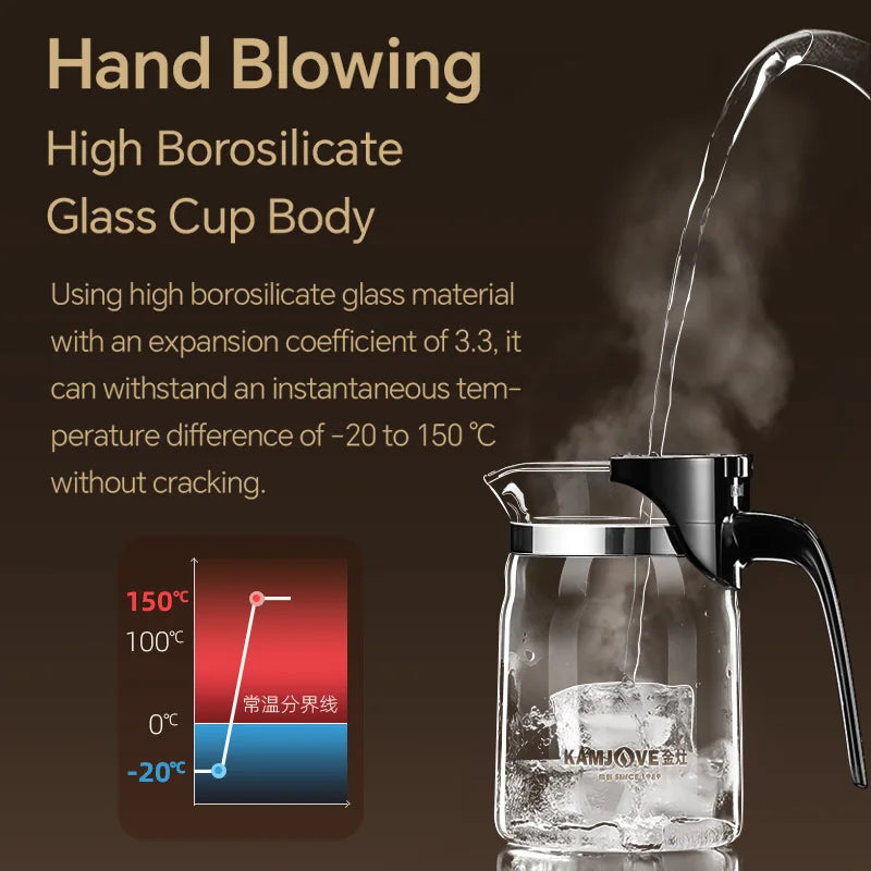One-click Teapot Infuser One-button Filtering Tea