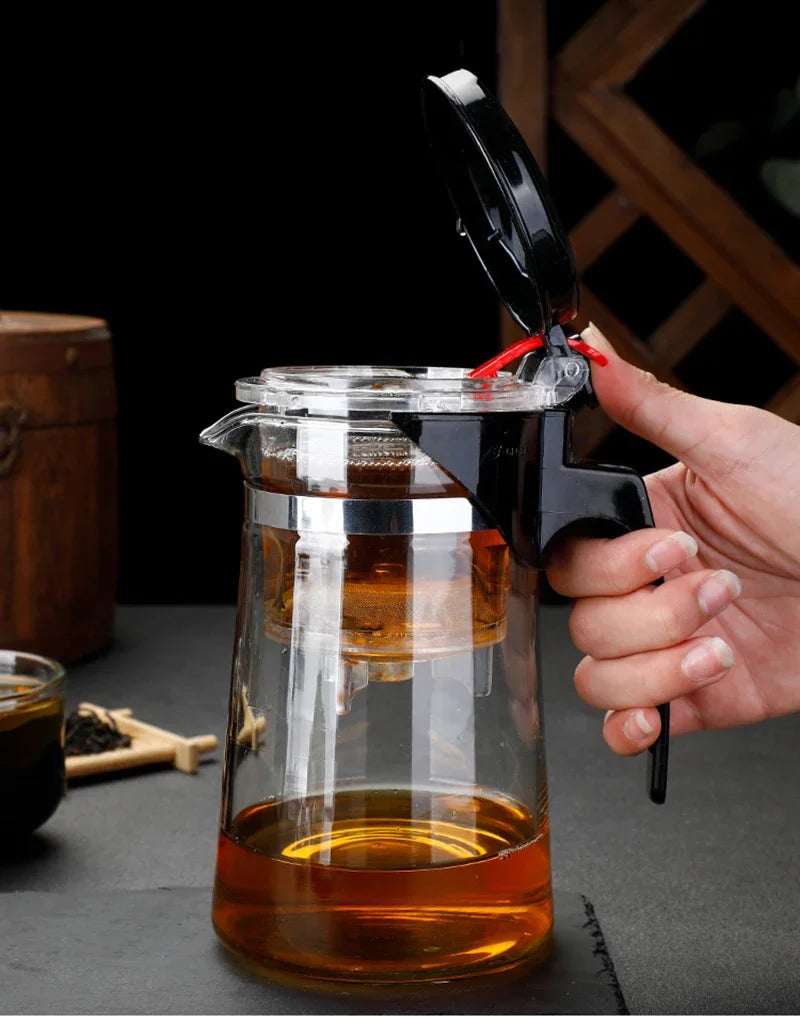 Heat Resistant Glass Tea Pot Tea Infuser