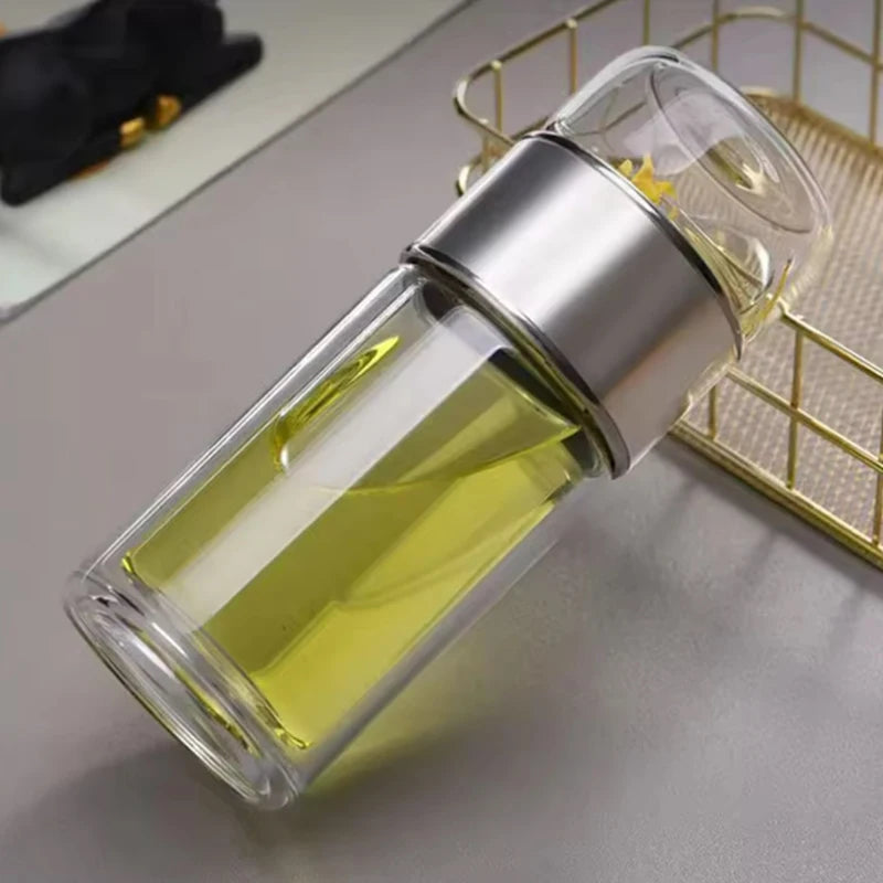 Double Layer Infuser Tumbler with Tea Filter Brewing Bottle