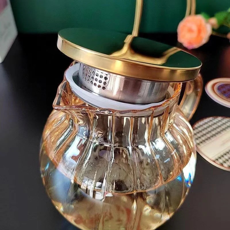Heat Resistant Glass Teapot Infuser